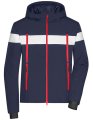 Heren Wintersport Jas James & Nicholson JN1174 navy-wit-licht rood